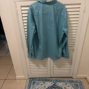 Apt. 9 Men's Teal Patterned Shirt Jacket